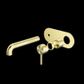 ZEN SS316L WALL BASIN/BATH MIXER 230MM SPOUT TRIM KITS ONLY BRUSHED GOLD