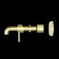 ZEN SS316L WALL BASIN/BATH MIXER 230MM SPOUT TRIM KITS ONLY BRUSHED GOLD