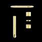 ZEN SS316L WALL BASIN/BATH MIXER 230MM SPOUT TRIM KITS ONLY BRUSHED GOLD