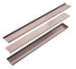 TILE INSERT V CHANNEL FLOOR GRATE 80MM OUTLET WITH HOLE SAW BRUSHED BRONZE