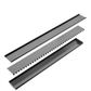 TILE INSERT V CHANNEL FLOOR GRATE 80MM OUTLET WITH HOLE SAW GUN METAL