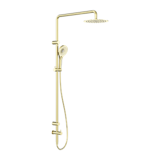 MECCA CARE 25MM GRAB RAIL 900MM TWIN SHOWER SET BRUSHED GOLD