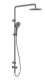 MECCA CARE 25MM GRAB RAIL 900MM TWIN SHOWER SET GUN METAL