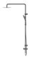 MECCA CARE 25MM GRAB RAIL 900MM TWIN SHOWER SET GUN METAL