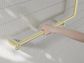 MECCA CARE 32MM 90 DEGREE BENT TUBE GRAB RAIL 750X750MM BRUSHED GOLD