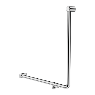 MECCA CARE 32MM 90 DEGREE BENT TUBE GRAB RAIL 750X750MM CHROME