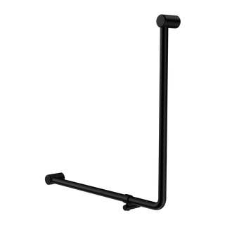 MECCA CARE 32MM 90 DEGREE BENT TUBE GRAB RAIL 750X750MM MATTE BLACK