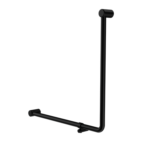 MECCA CARE 32MM 90 DEGREE BENT TUBE GRAB RAIL 750X750MM MATTE BLACK