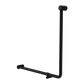 MECCA CARE 32MM 90 DEGREE BENT TUBE GRAB RAIL 750X750MM MATTE BLACK