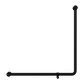 MECCA CARE 32MM 90 DEGREE BENT TUBE GRAB RAIL 750X750MM MATTE BLACK