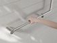 MECCA CARE 32MM 90 DEGREE BENT TUBE GRAB RAIL 750X750MM BRUSHED NICKEL