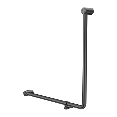 MECCA CARE 32MM 90 DEGREE BENT TUBE GRAB RAIL 750X750MM GUN METAL