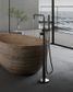 ZEN SS316L FREESTANDING BATH MIXER GRAPHITE