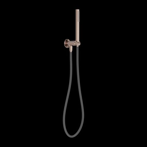 ZEN SS316L SHOWER ON BRACKET WITH OUTDOOR SHOWER HOSE BRUSHED BRONZE