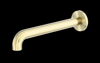 ZEN SS316L ROUND BASIN/BATH SPOUT ONLY 185MM BRUSHED GOLD