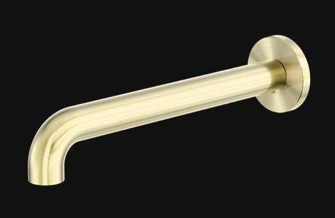 ZEN SS316L ROUND BASIN/BATH SPOUT ONLY 230MM BRUSHED GOLD