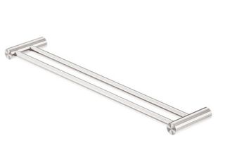 ZEN SS316L DOUBLE TOWEL RAIL 600MM BRUSHED NICKEL