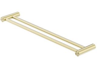 ZEN SS316L DOUBLE TOWEL RAIL 600MM BRUSHED GOLD