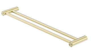 ZEN SS316L DOUBLE TOWEL RAIL 800MM BRUSHED GOLD