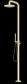 ZEN SS316L OUTDOOR FREESTANDING SHOWER COLUMN BRUSHED GOLD