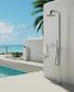 ZEN SS316L OUTDOOR FREESTANDING SHOWER COLUMN BRUSHED NICKEL