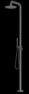 ZEN SS316L OUTDOOR FREESTANDING SHOWER COLUMN GRAPHITE