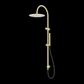 ZEN SS316L TWIN SHOWER WITH OUTDOOR SHOWER HOSE BRUSHED GOLD