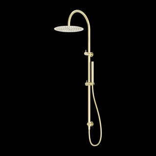 ZEN SS316L TWIN SHOWER BRUSHED GOLD