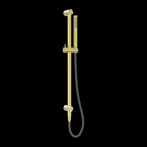 ZEN SS316L SHOWER RAIL WITH OUTDOOR SHOWER HOSE BRUSHED GOLD