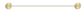 Mica Fluted Stainless Shelf - 400mm - French Gold