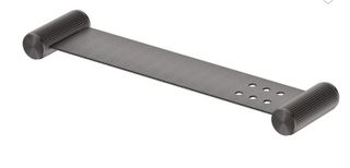 Mica Fluted Stainless Shelf - 400mm - Gunmetal