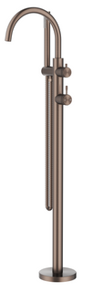 Mica Fluted Freestanding B/Spout - W/Hpiece - Dusk Bronze