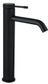 Mica Fluted TALL Basin Mixer - Black