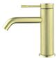 Mica Fluted Basin Mixer - French Gold