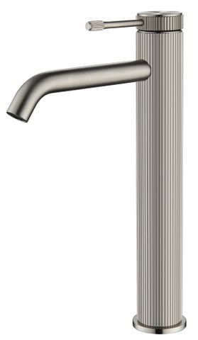 Mica Fluted TALL Basin Mixer - Brushed Nickel