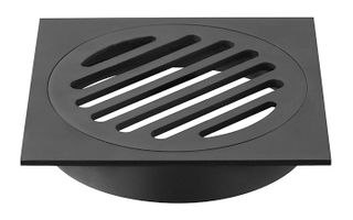 Black Square Floor Grate 100mm