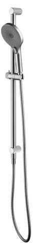 Mica Fluted Shower Head on Rail - Brushed Nickel - BOM