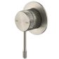 Mica Fluted Shower Mixer - Brushed Nickel