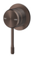 Mica Fluted Shower Mixer - Dusk Bronze