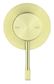 Mica Fluted Shower Mixer - French Gold