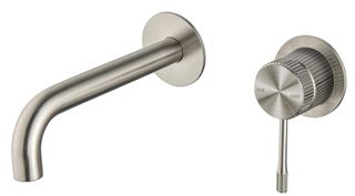 Mica Fluted Wall-Spout Combo - Brushed Nickel