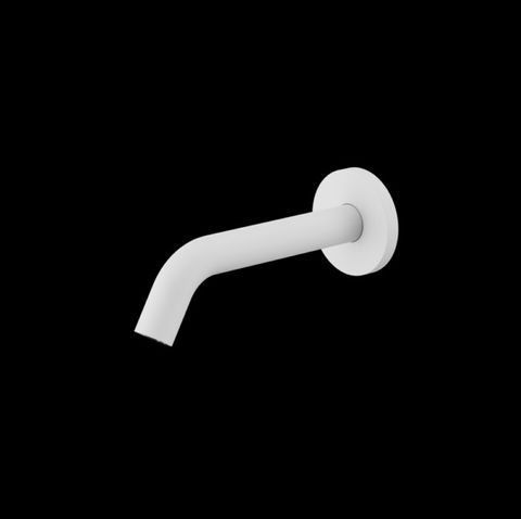 MECCA WALL MOUNT SENSOR TAP 80MM PLATE MATTE WHITE