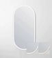 LED Noosa 1500x750 White Metal Frame Mirror