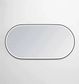 LED Noosa 1500x750 Black Metal Frame Mirror