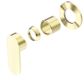 ECCO SHOWER MIXER ROUND BACK PLATE TRIM KITS ONLY BRUSHED GOLD