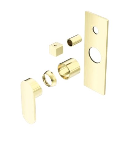 ECCO SHOWER MIXER WITH DIVERTOR TRIM KITS ONLY BRUSHED GOLD