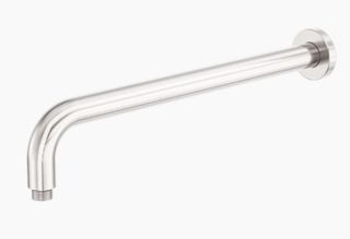 ZEN SS316L ROUND SHOWER ARM 400MM LENGTH BRUSHED NICKEL