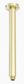 ZEN SS316L ROUND CEILING ARM 300MM LENGTH BRUSHED GOLD