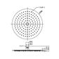 ZEN SS316L 300MM ROUND SHOWER HEAD GRAPHITE