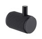 Mica Black Fluted Robe Hook